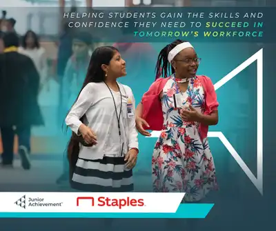 Students at a JA learning experience